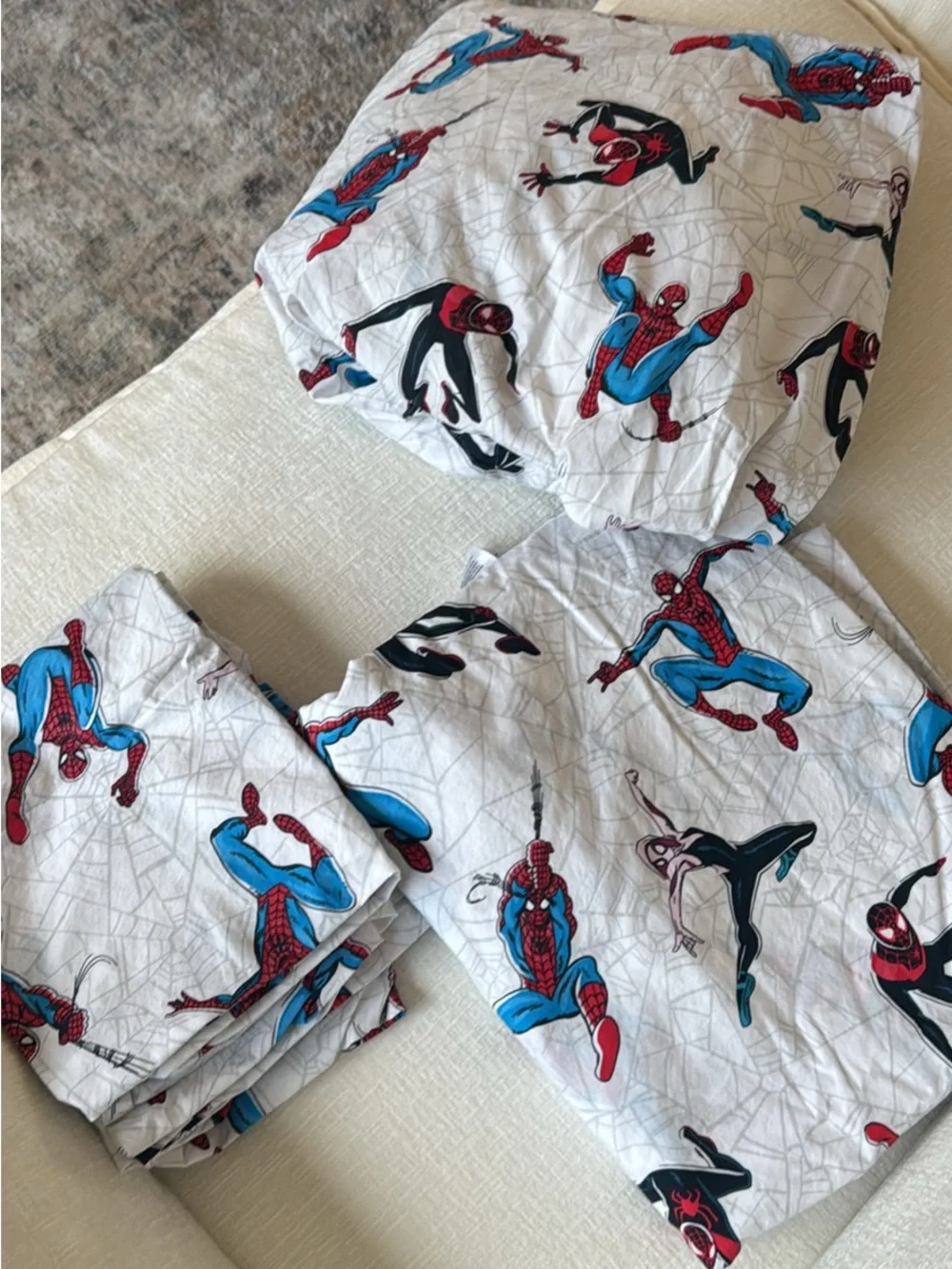Pottery Barn Kids Spiderman Sheet Set Full